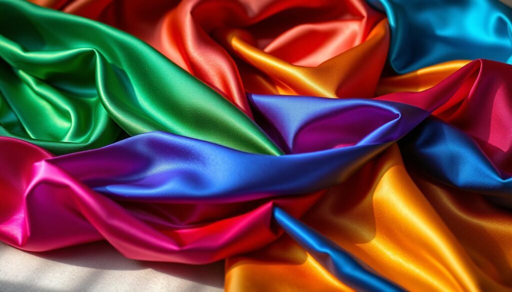 Silk fabric colors