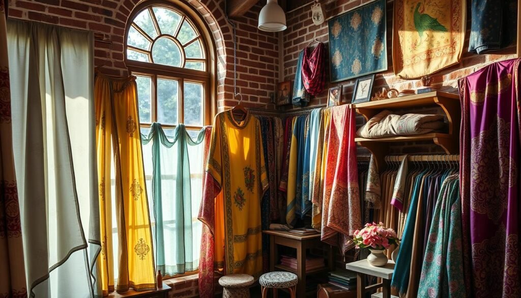 brick-and-mortar silk fabric stores