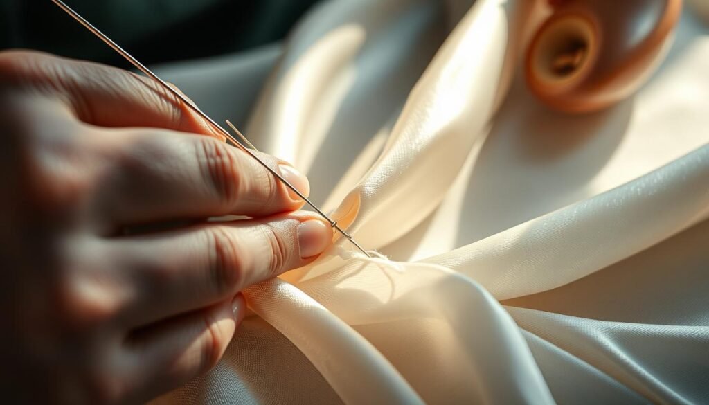 repairing silk snags