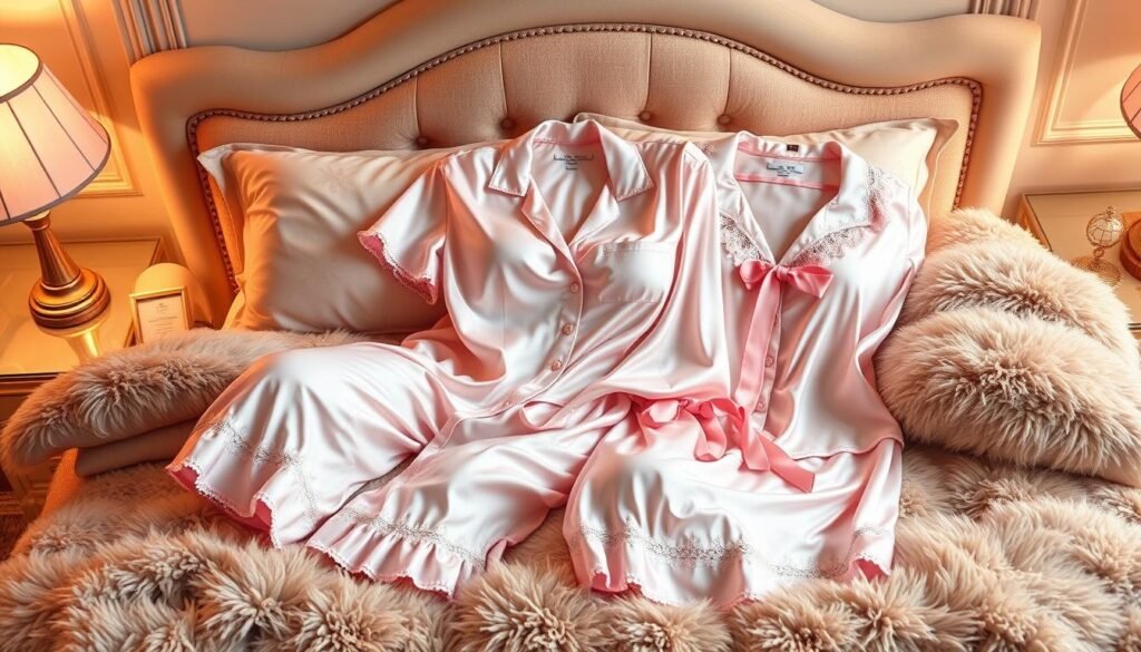 satin pajama set