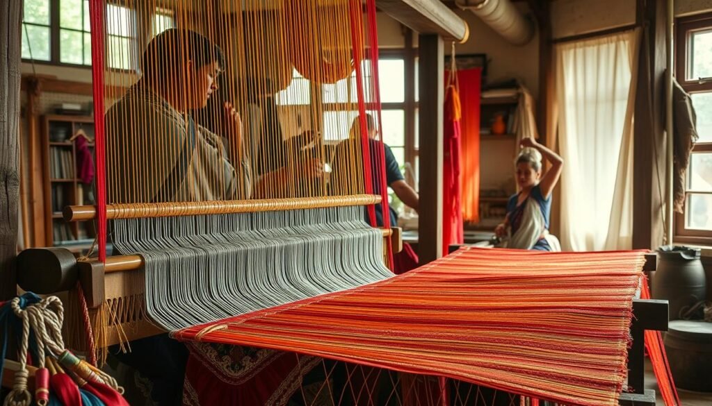 silk weaving techniques