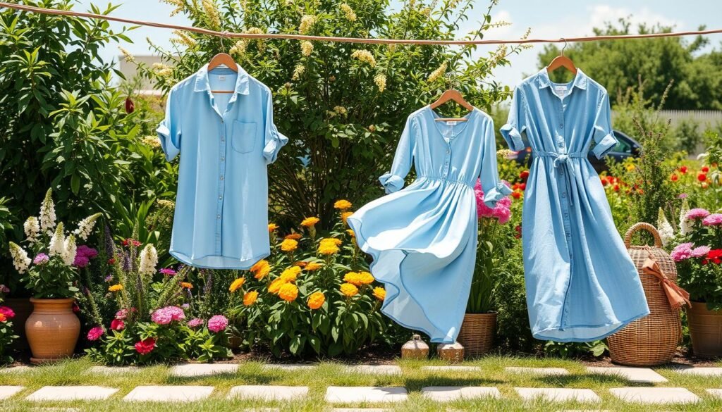 Breathable Chambray Summer Clothing